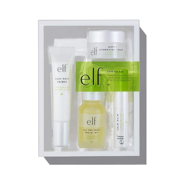 Skin Hit Kit, Infused with Hemp Seed Oil, Nourishes & Hydrates Skin, Soothing & Calming, 4-Piece Skincare Set - Image 2